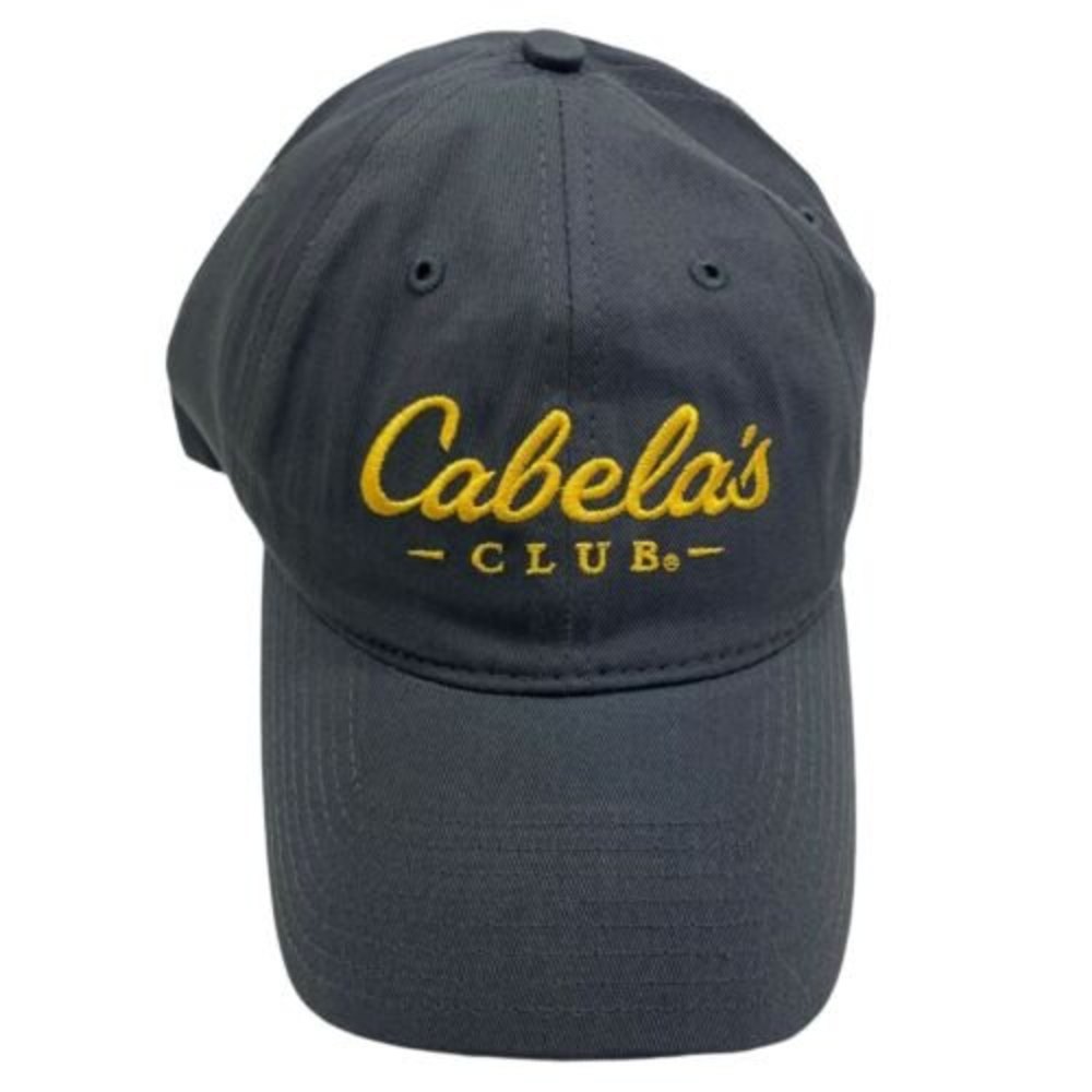 Cabelas Hat Cap Club Strapback Casual Outdoor Golf Baseball Gray Adjustable Good